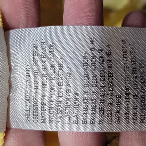 Isaac Mizrahi Size XXS Yellow Lace Overaly Knee Length Shift Dress, EUC - Picture 13 of 13